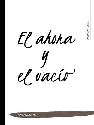 cover image of El ahora y el vacío